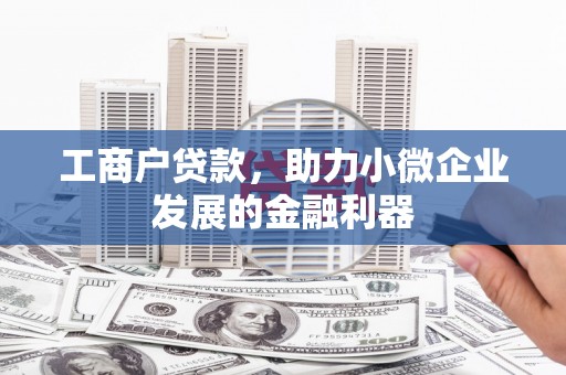 七星工商户贷款，助力小微企业发展的金融利器