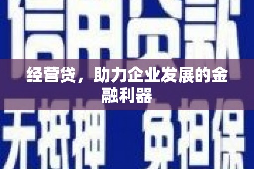 七星经营贷，助力企业发展的金融利器