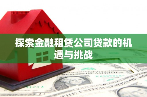 七星探索金融租赁公司贷款的机遇与挑战