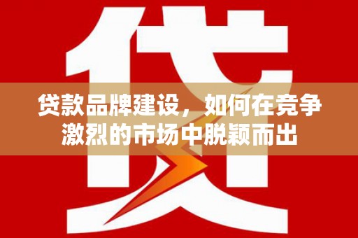 七星贷款品牌建设，如何在竞争激烈的市场中脱颖而出