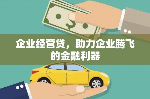 七星企业经营贷，助力企业腾飞的金融利器