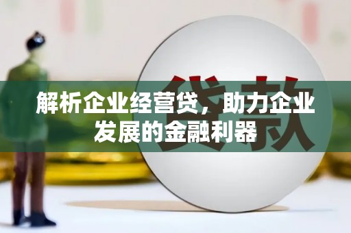 七星解析企业经营贷，助力企业发展的金融利器