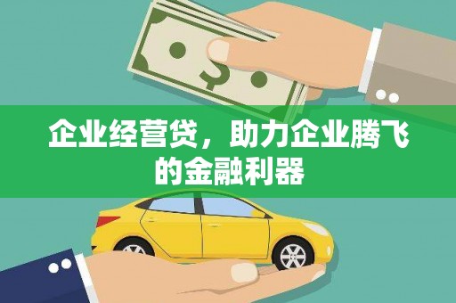 七星企业经营贷，助力企业腾飞的金融利器