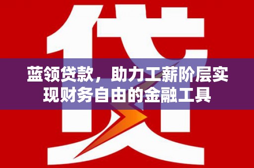 七星蓝领贷款，助力工薪阶层实现财务自由的金融工具