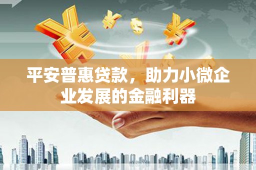 七星平安普惠贷款，助力小微企业发展的金融利器