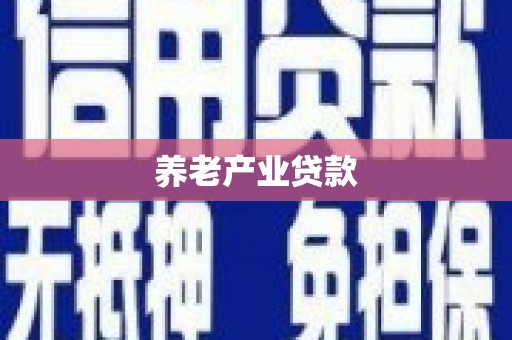 七星养老产业贷款