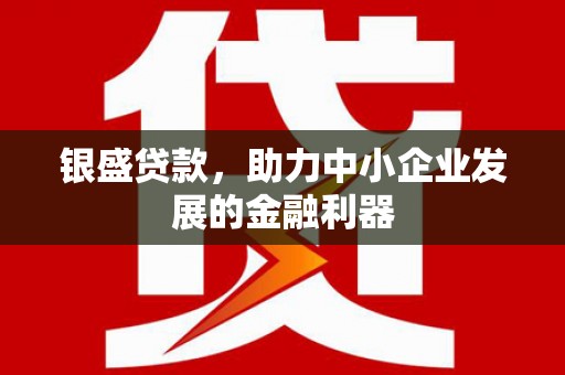 七星银盛贷款，助力中小企业发展的金融利器