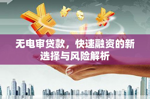 七星无电审贷款，快速融资的新选择与风险解析