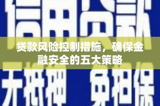 七星贷款风险控制措施，确保金融安全的五大策略