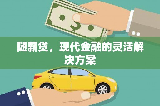 七星随薪贷，现代金融的灵活解决方案