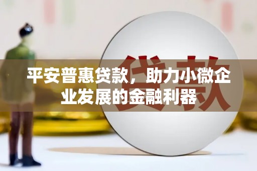 七星平安普惠贷款，助力小微企业发展的金融利器