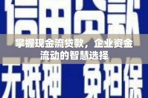 七星掌握现金流贷款，企业资金流动的智慧选择