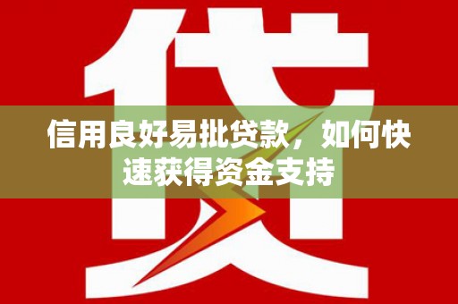 七星信用良好易批贷款，如何快速获得资金支持