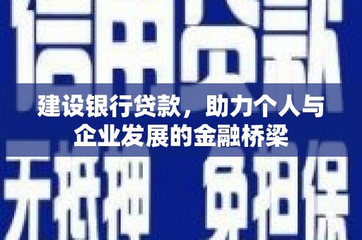 七星建设银行贷款，助力个人与企业发展的金融桥梁