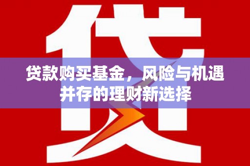 七星贷款购买基金，风险与机遇并存的理财新选择
