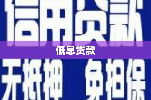 七星低息贷款