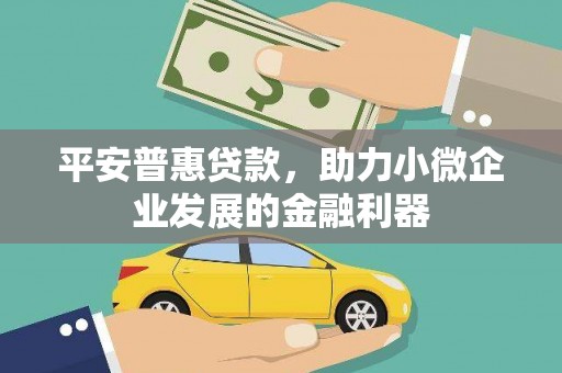 七星平安普惠贷款，助力小微企业发展的金融利器